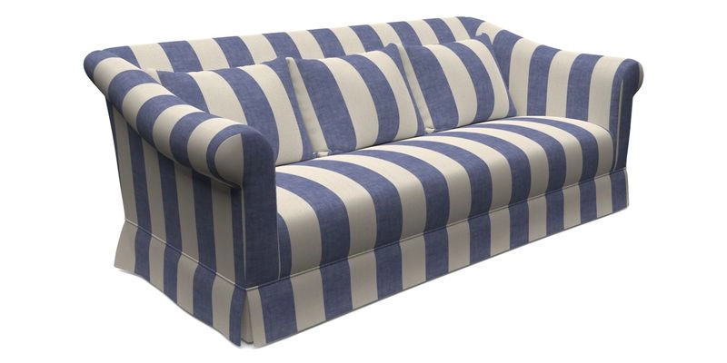 Turnberry 3 Seater Sofa in Sussex Stripe Cinnamon