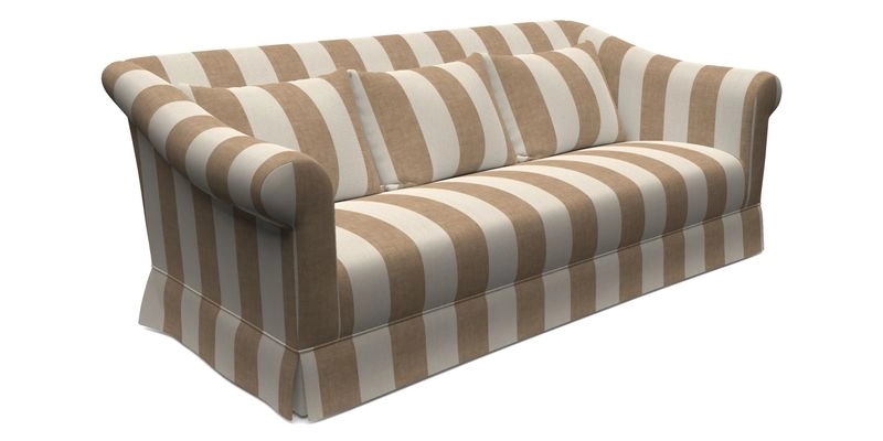 Turnberry 3 Seater Sofa in Sussex Stripe Cinnamon