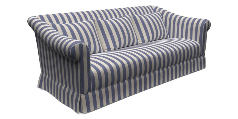 Turnberry 3 Seater Sofa in Sussex Stripe Cinnamon