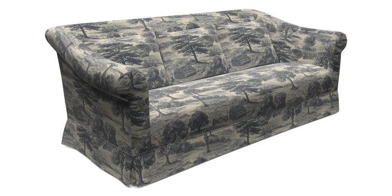 Turnberry 3 Seater Sofa in Sussex Stripe Cinnamon