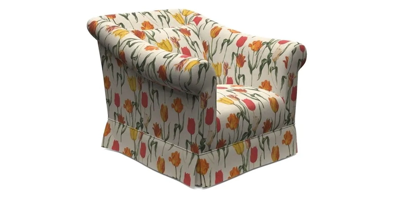 Turnberry Chair in Two Tone Plain Biscuit 