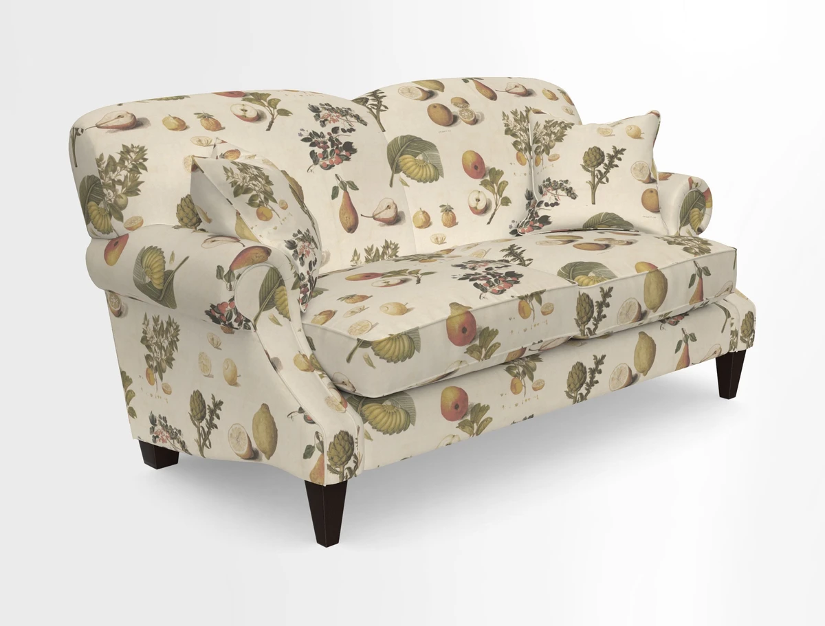 Tangmere 2.5 Seater Sofa in Floral Linen L'Oiseaux Tapestry 