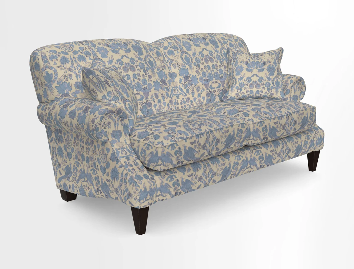 Tangmere 2.5 Seater Sofa in Floral Linen L'Oiseaux Tapestry 