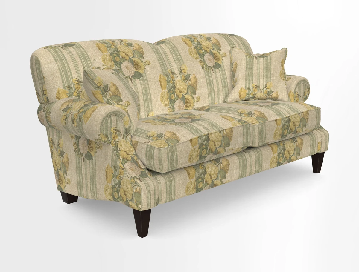 Tangmere 2.5 Seater Sofa in Floral Linen L'Oiseaux Tapestry 