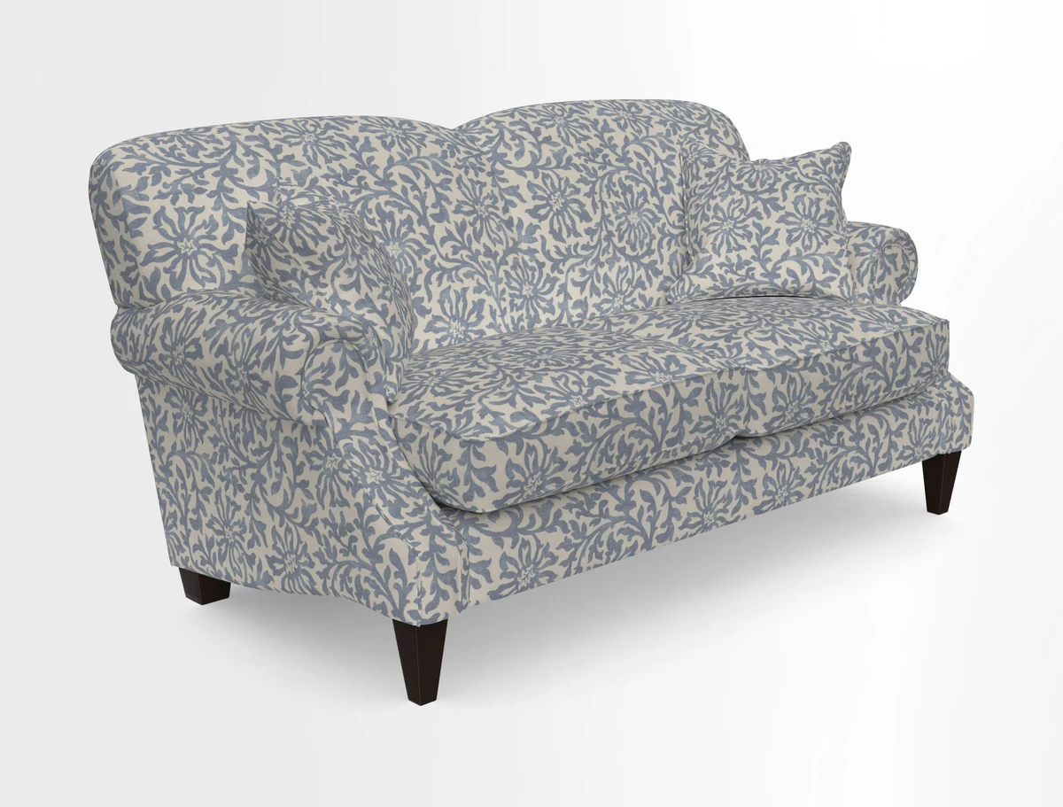 Tangmere 2.5 Seater Sofa in Floral Linen L'Oiseaux Tapestry 