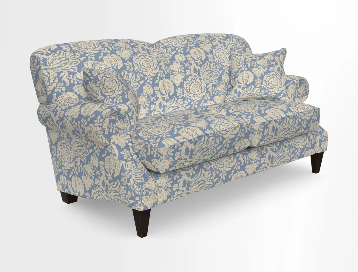Tangmere 2.5 Seater Sofa in Floral Linen L'Oiseaux Tapestry 