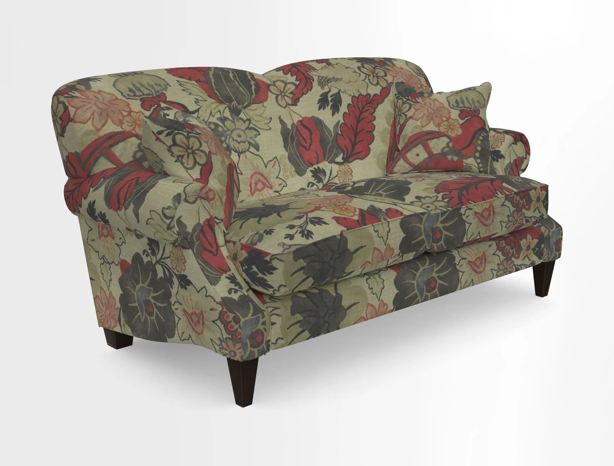 Tangmere 2.5 Seater Sofa in Floral Linen L'Oiseaux Tapestry 