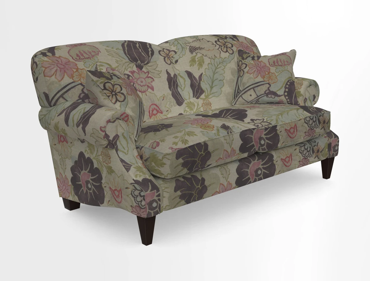 Tangmere 2.5 Seater Sofa in Floral Linen L'Oiseaux Tapestry 