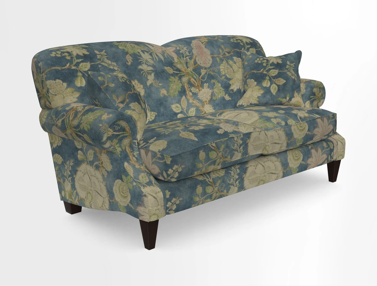Tangmere 2.5 Seater Sofa in Floral Linen L'Oiseaux Tapestry 