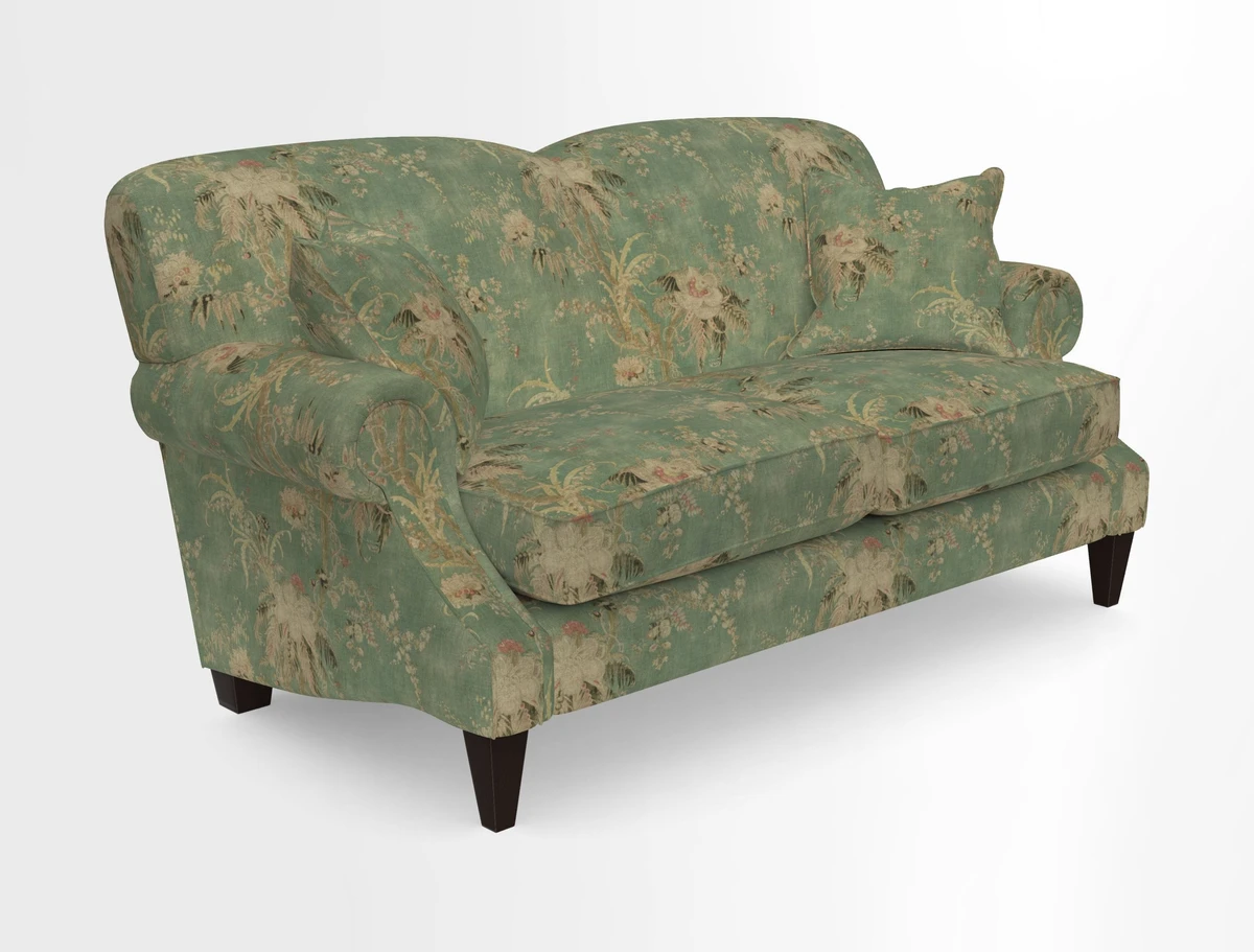 Tangmere 2.5 Seater Sofa in Floral Linen L'Oiseaux Tapestry 