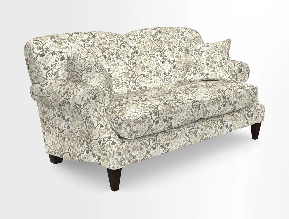 Tangmere 2.5 Seater Sofa in Floral Linen L'Oiseaux Tapestry 