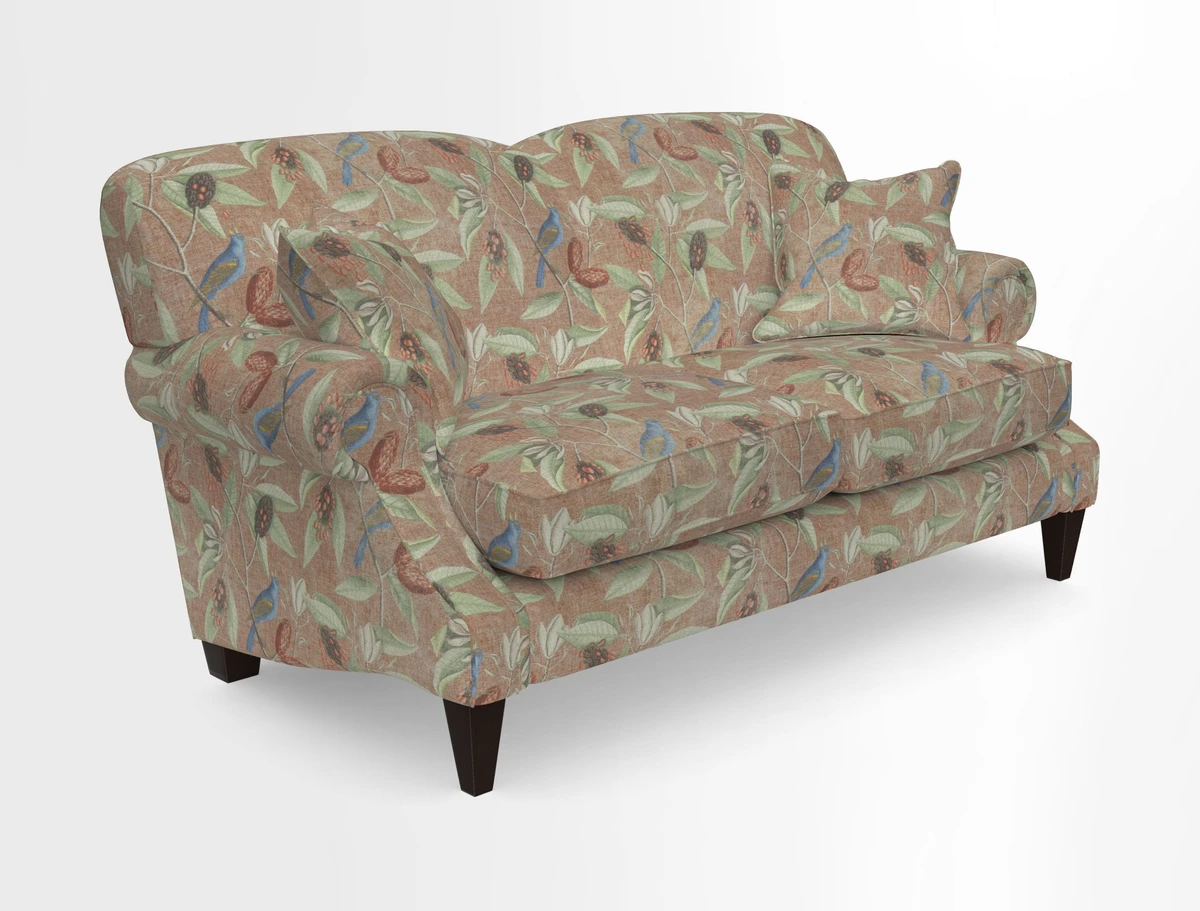 Tangmere 2.5 Seater Sofa in Floral Linen L'Oiseaux Tapestry 
