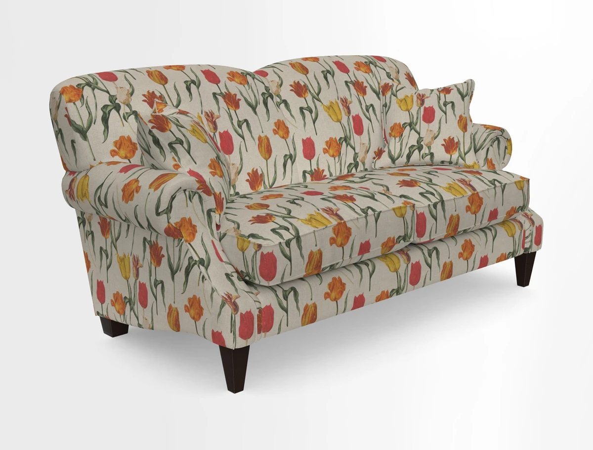 Tangmere 2.5 Seater Sofa in Floral Linen L'Oiseaux Tapestry 