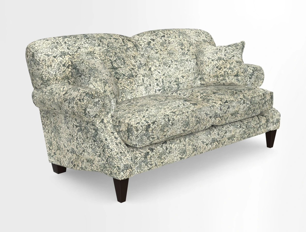 Tangmere 2.5 Seater Sofa in Floral Linen L'Oiseaux Tapestry 