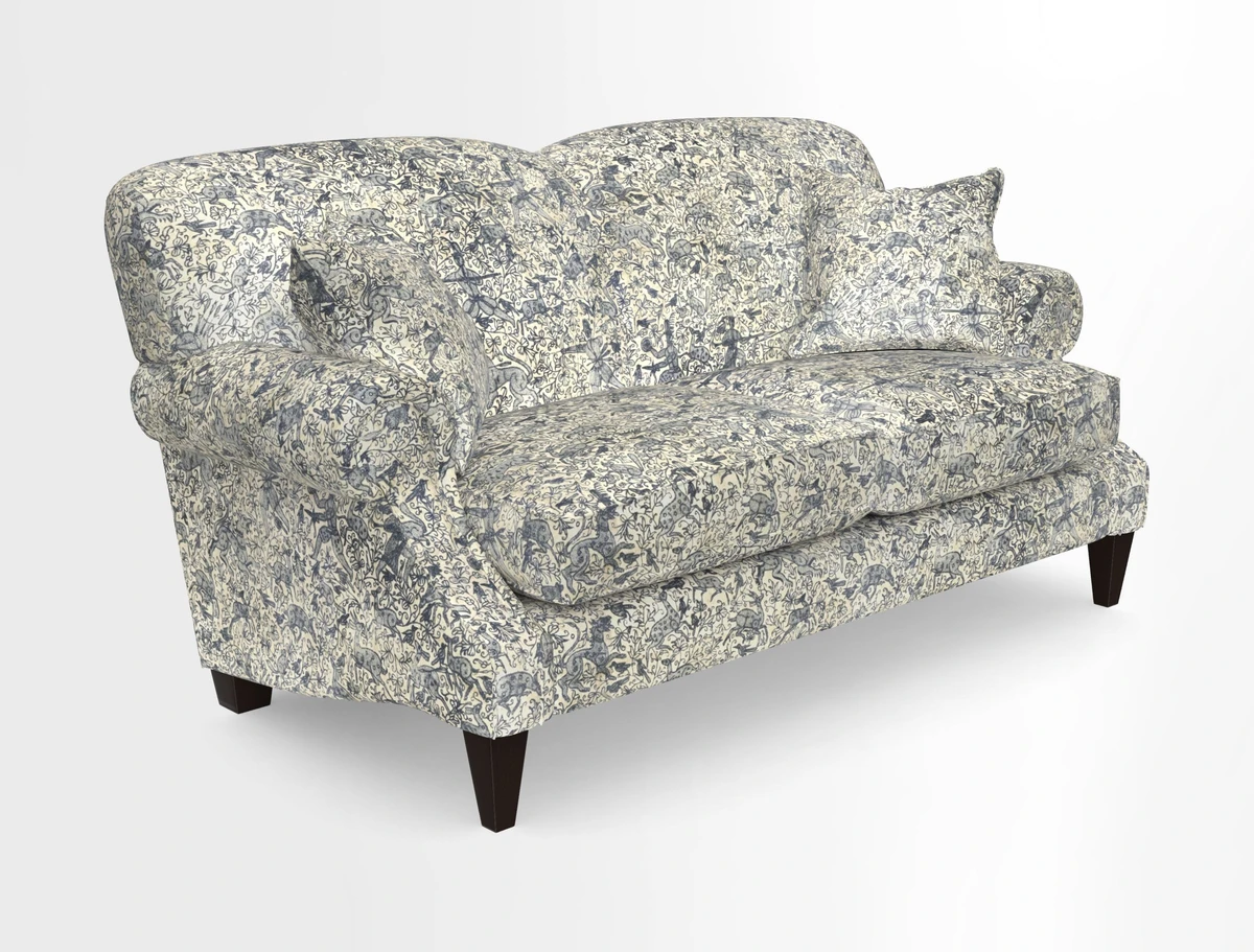 Tangmere 2.5 Seater Sofa in Floral Linen L'Oiseaux Tapestry 
