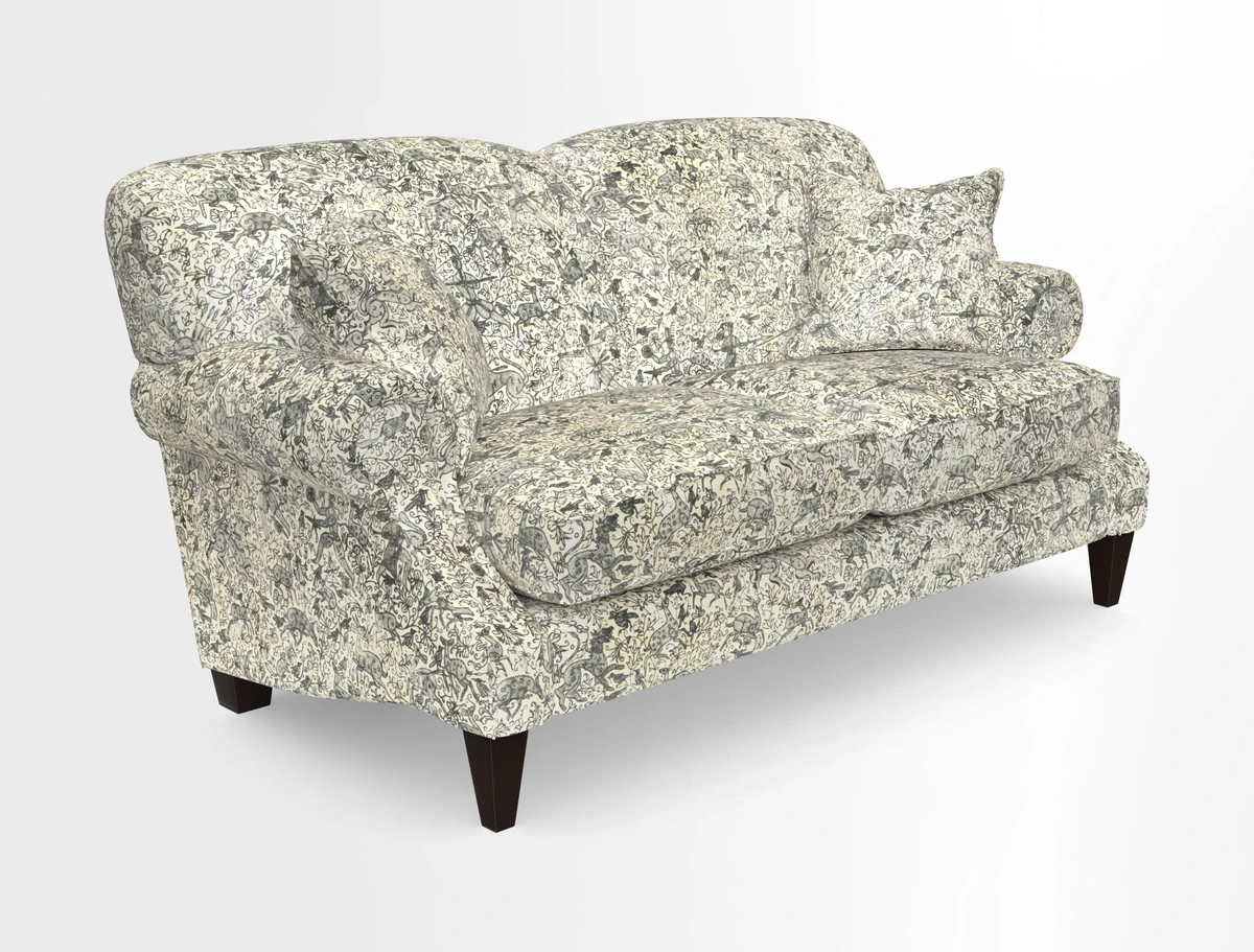 Tangmere 2.5 Seater Sofa in Floral Linen L'Oiseaux Tapestry 