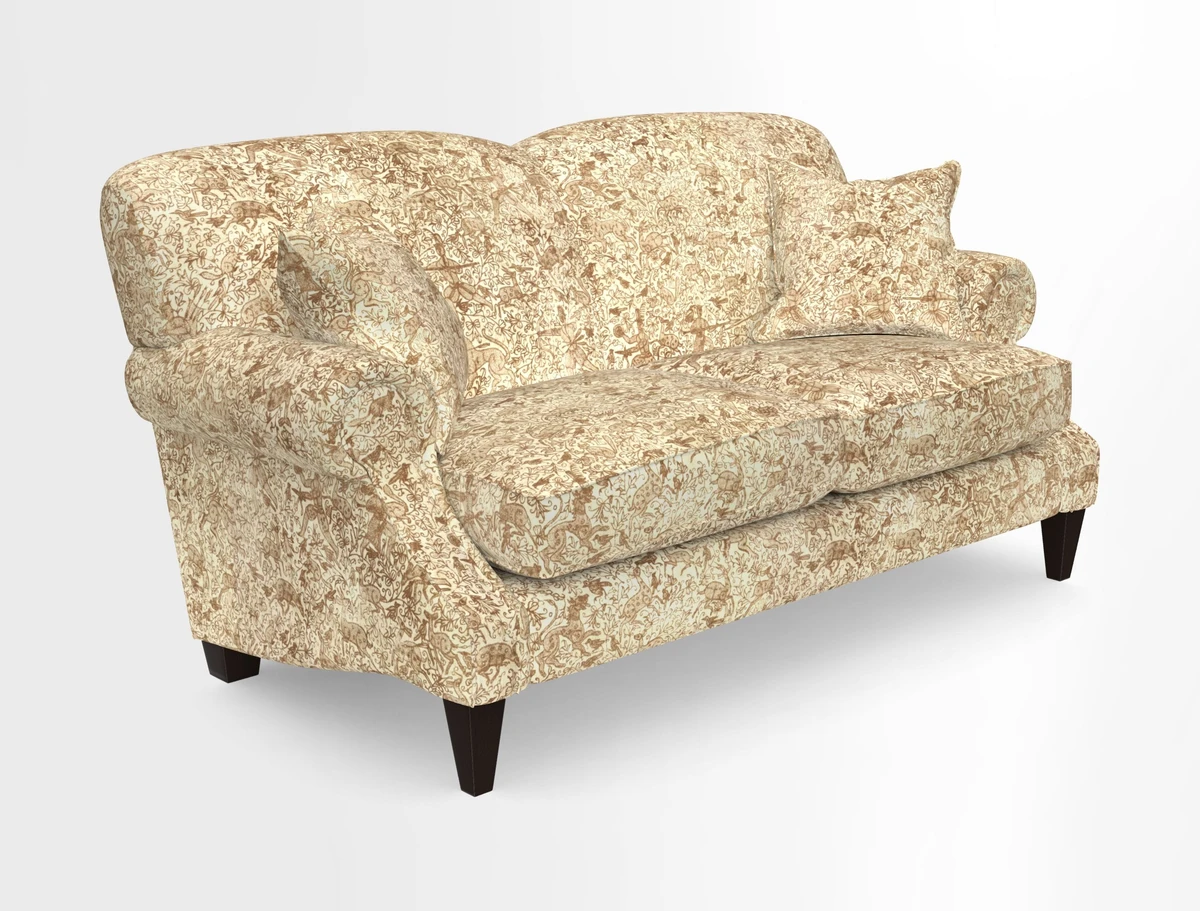 Tangmere 2.5 Seater Sofa in Floral Linen L'Oiseaux Tapestry 