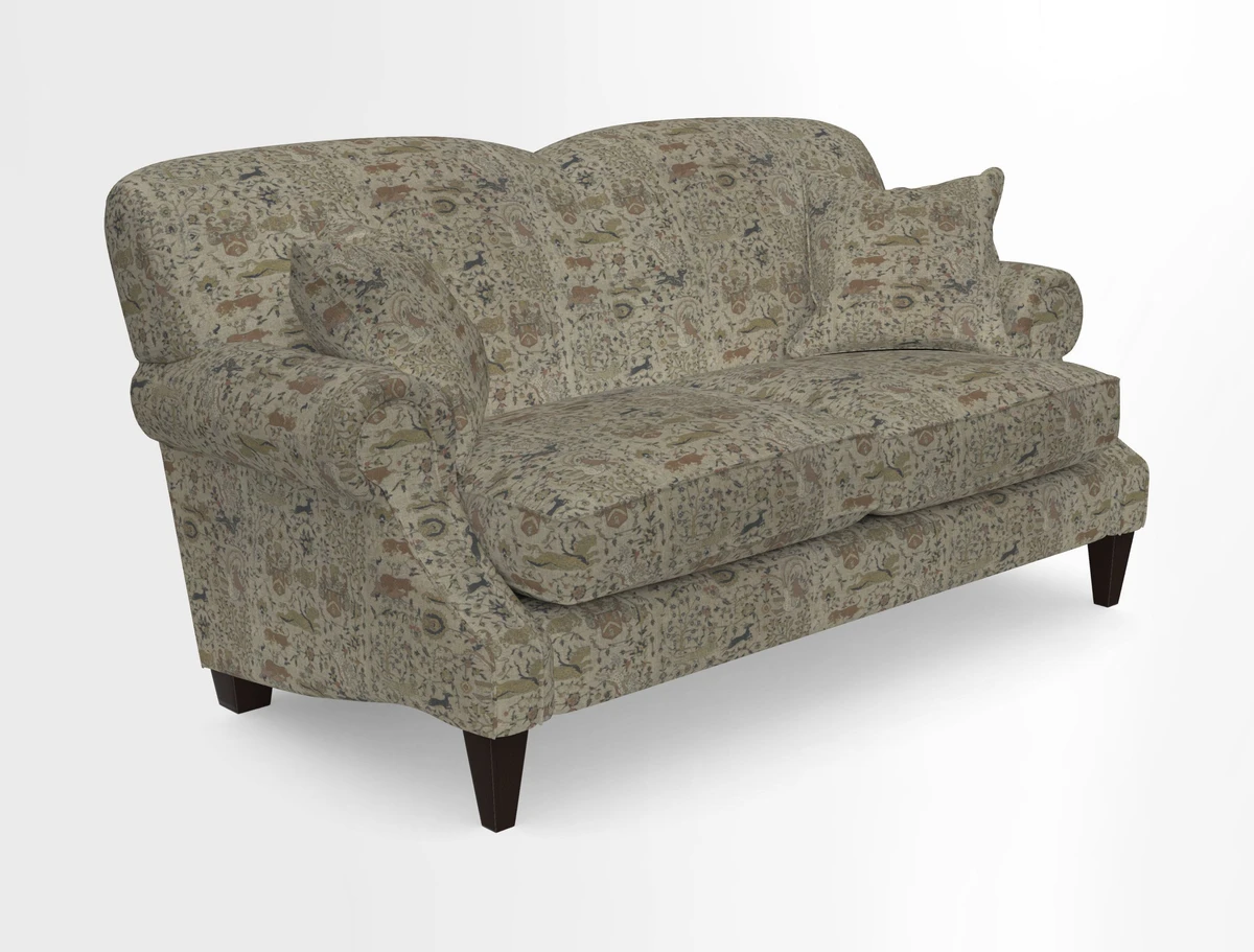 Tangmere 2.5 Seater Sofa in Floral Linen L'Oiseaux Tapestry 