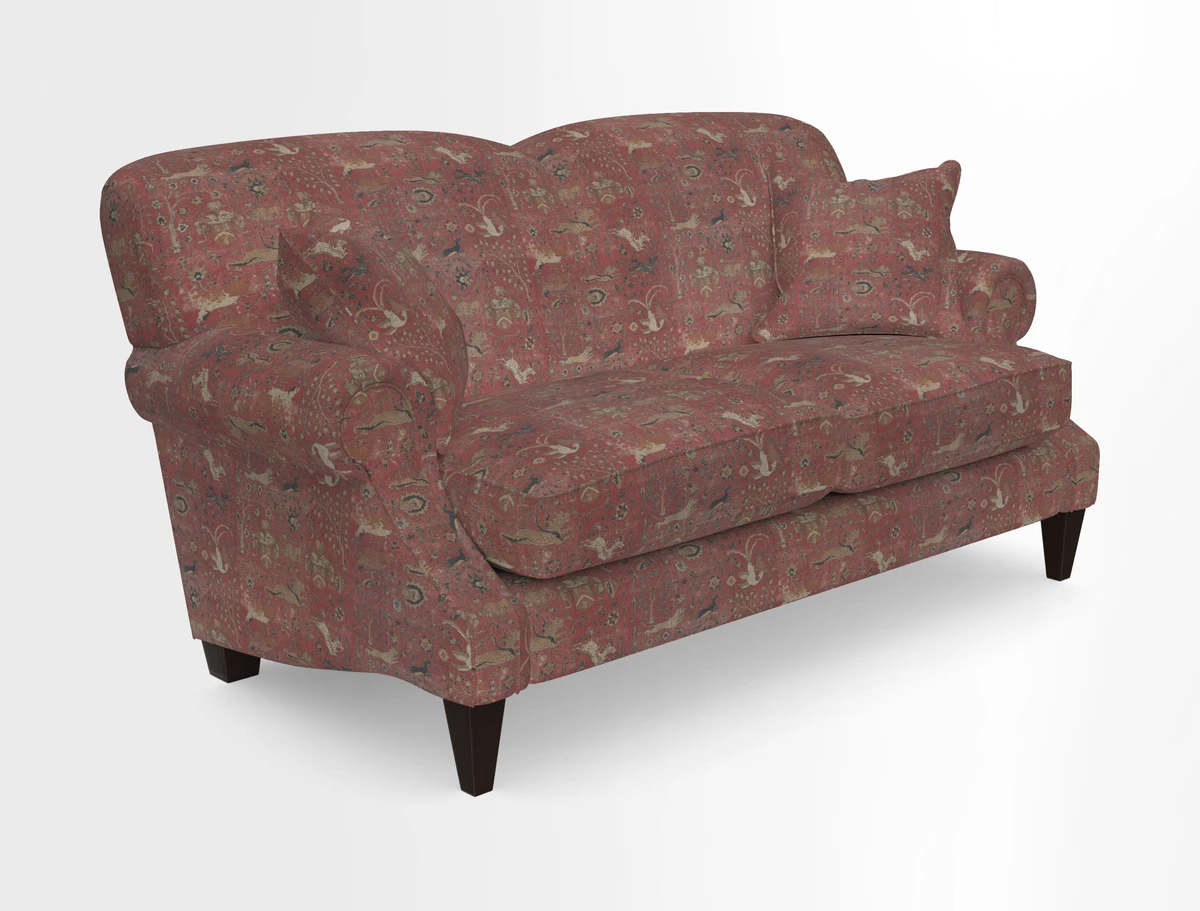 Tangmere 2.5 Seater Sofa in Floral Linen L'Oiseaux Tapestry 