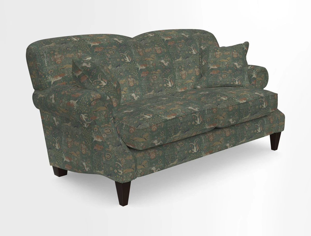 Tangmere 2.5 Seater Sofa in Floral Linen L'Oiseaux Tapestry 