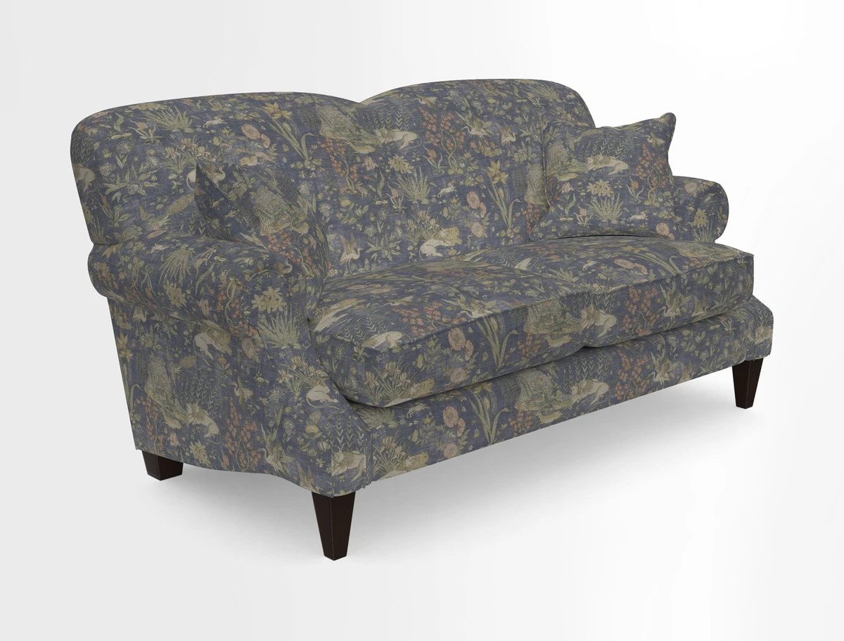 Tangmere 2.5 Seater Sofa in Floral Linen L'Oiseaux Tapestry 