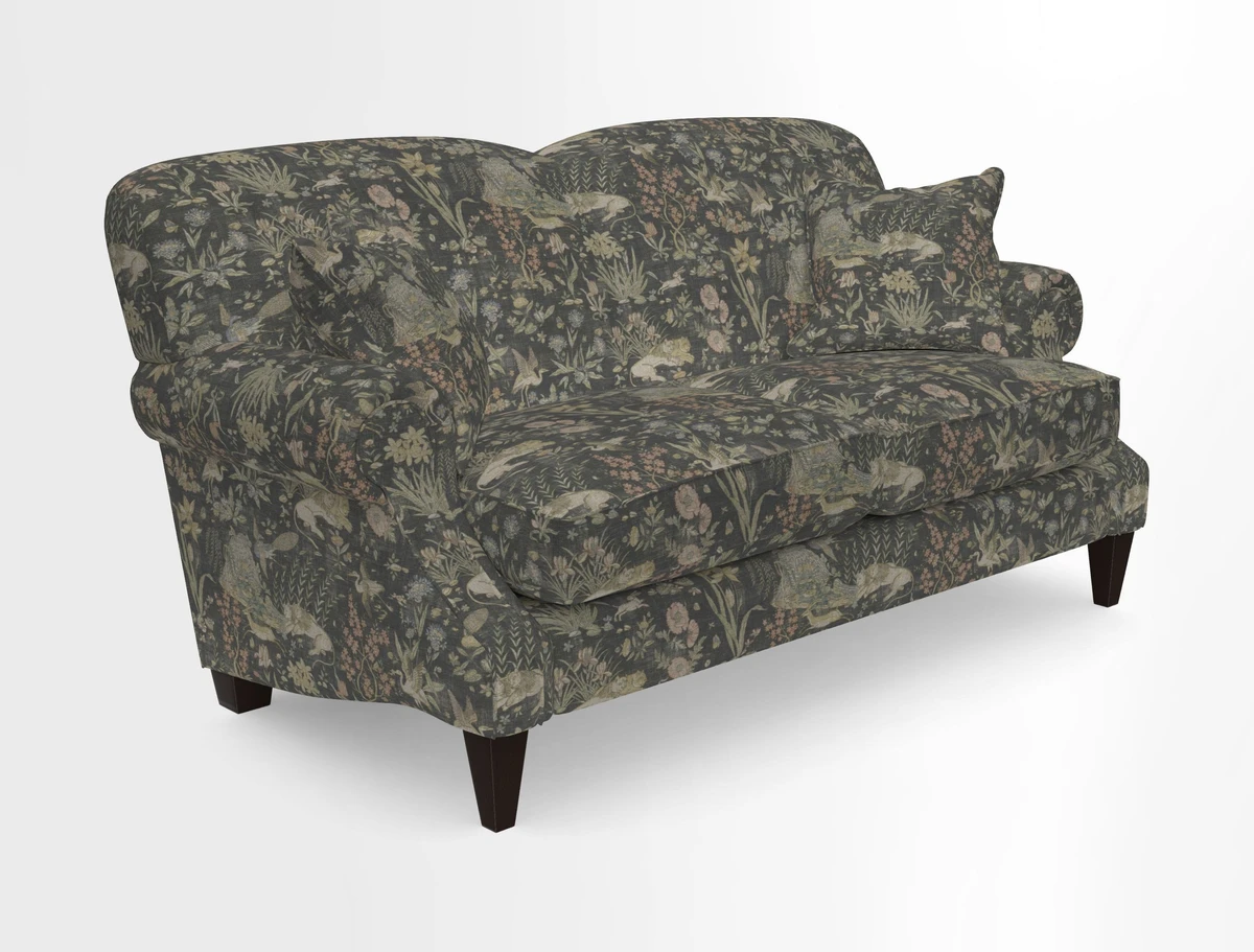 Tangmere 2.5 Seater Sofa in Floral Linen L'Oiseaux Tapestry 