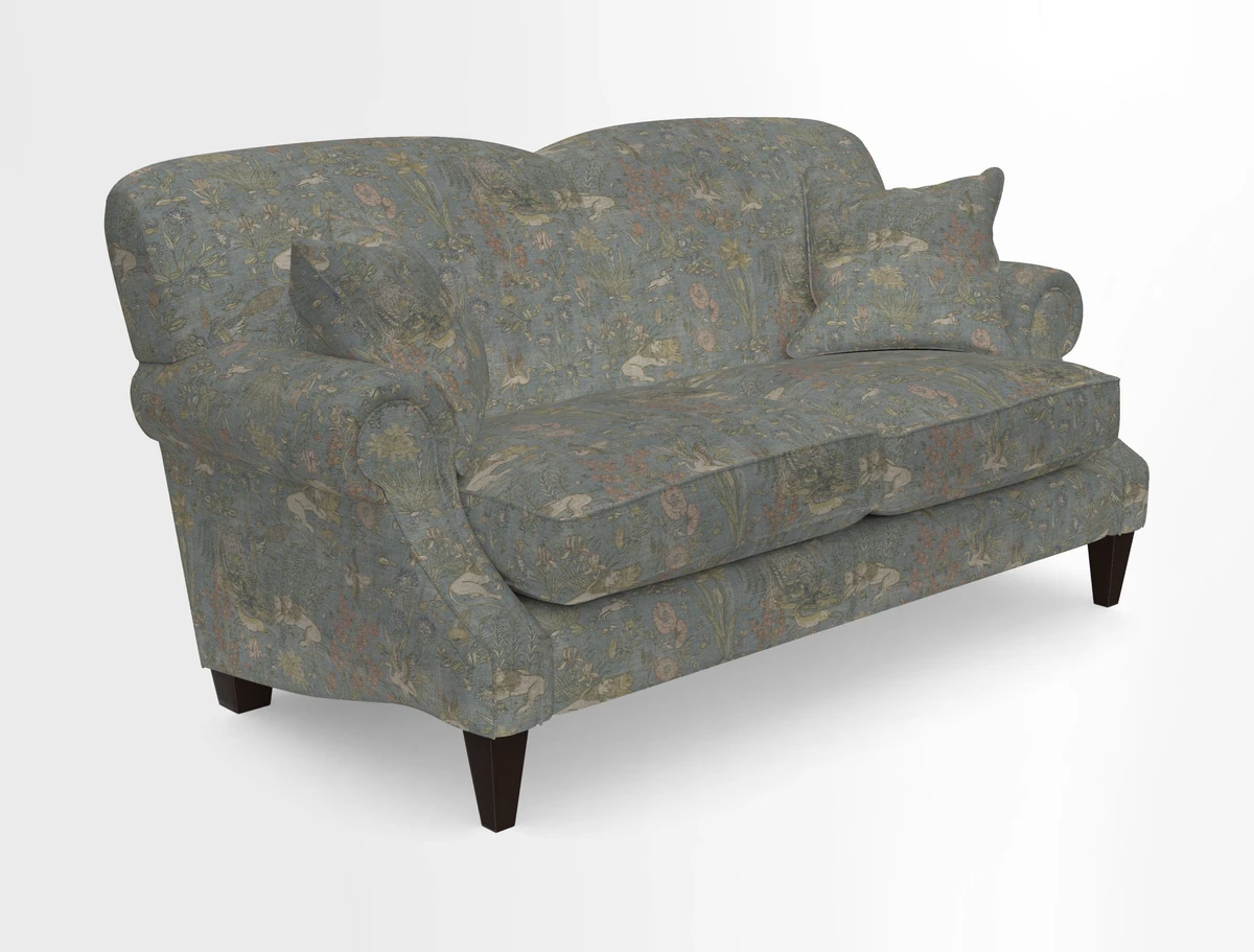 Tangmere 2.5 Seater Sofa in Floral Linen L'Oiseaux Tapestry 