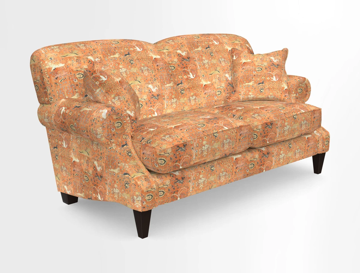 Tangmere 2.5 Seater Sofa in Floral Linen L'Oiseaux Tapestry 