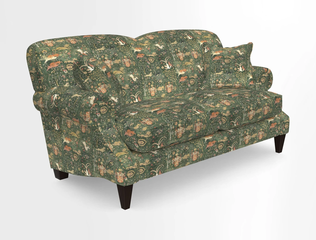 Tangmere 2.5 Seater Sofa in Floral Linen L'Oiseaux Tapestry 