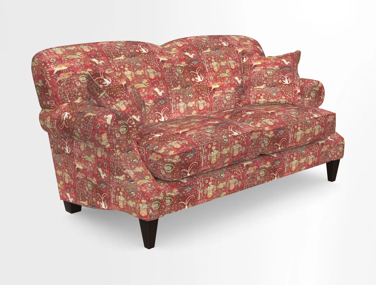 Tangmere 2.5 Seater Sofa in Floral Linen L'Oiseaux Tapestry 