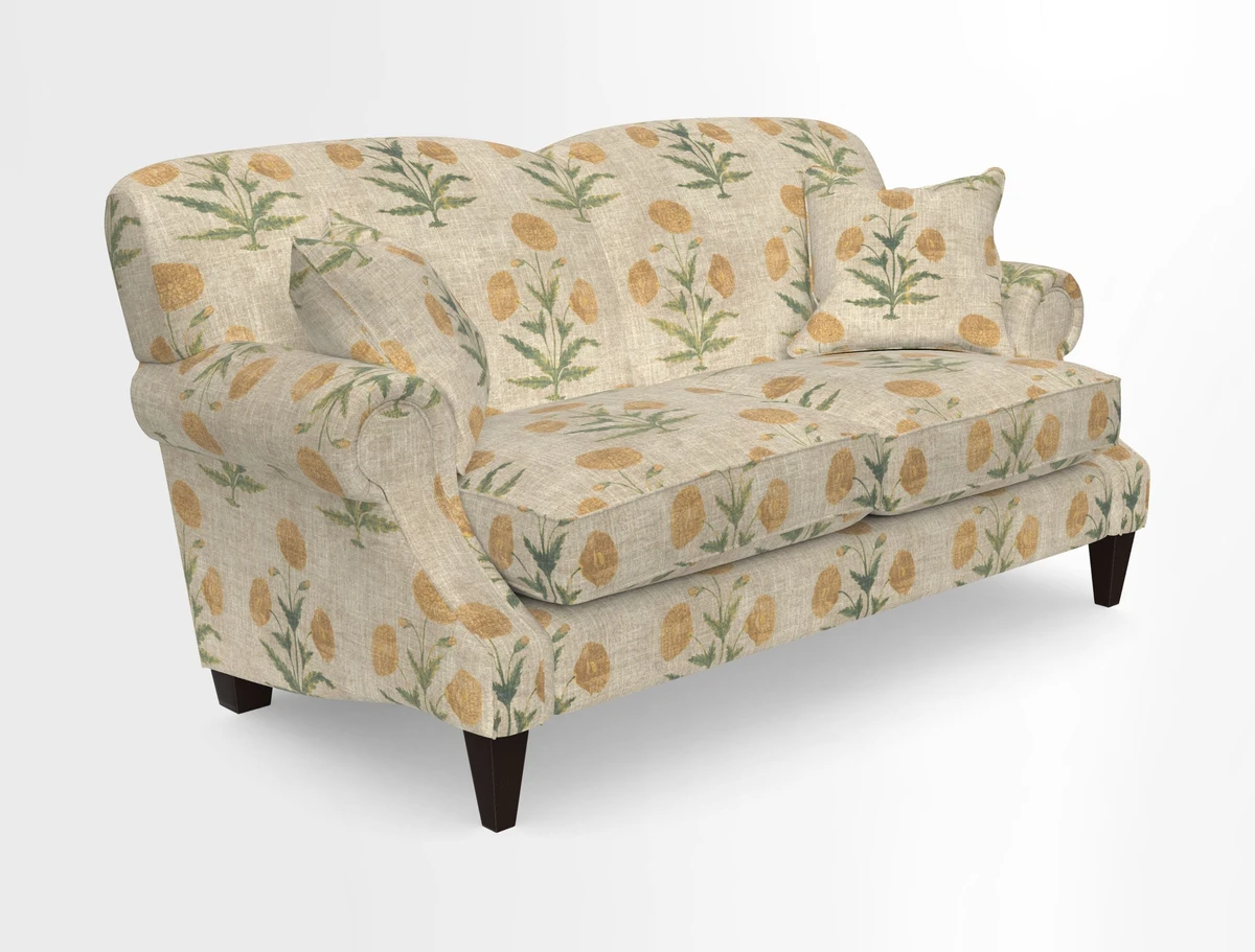 Tangmere 2.5 Seater Sofa in Floral Linen L'Oiseaux Tapestry 