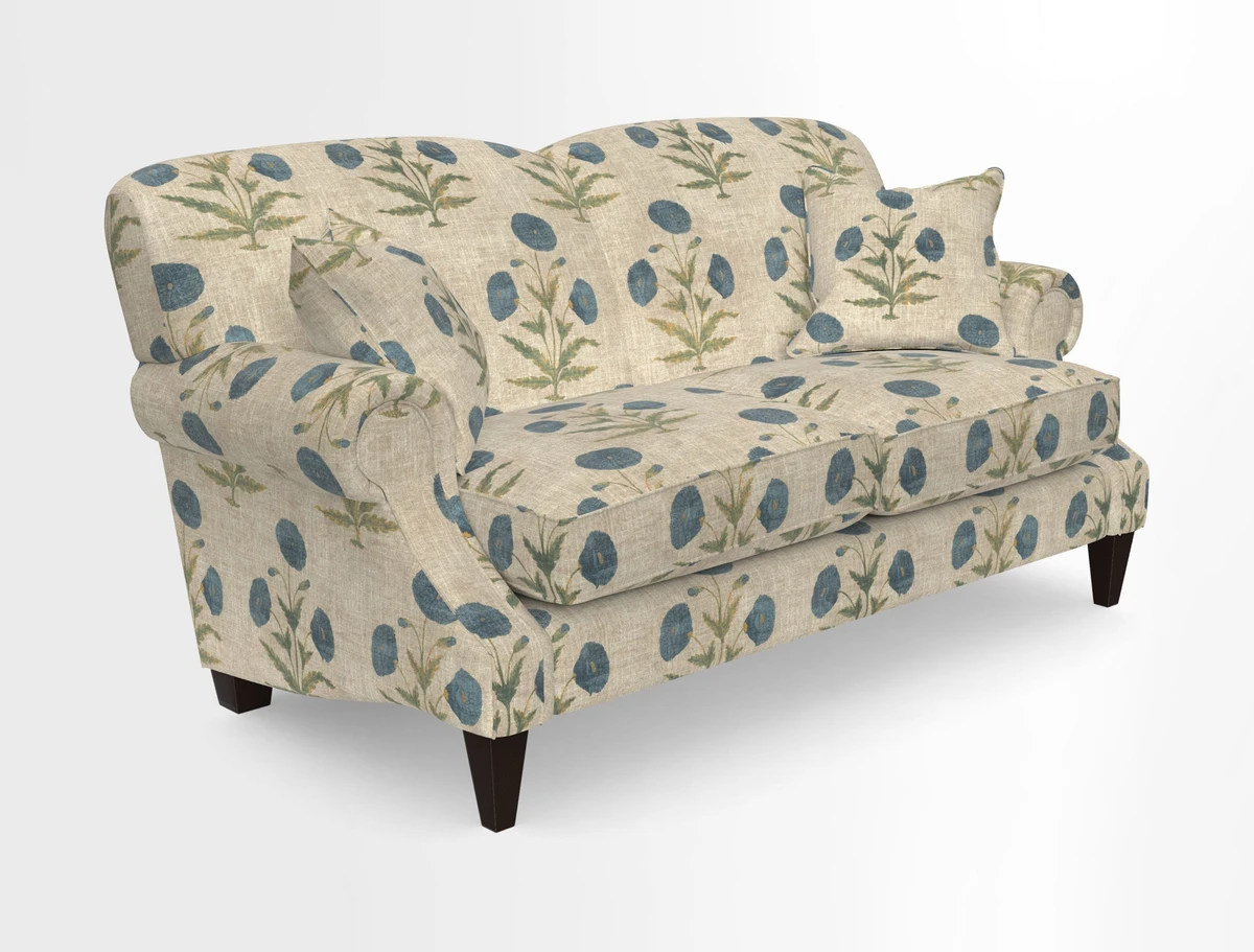 Tangmere 2.5 Seater Sofa in Floral Linen L'Oiseaux Tapestry 