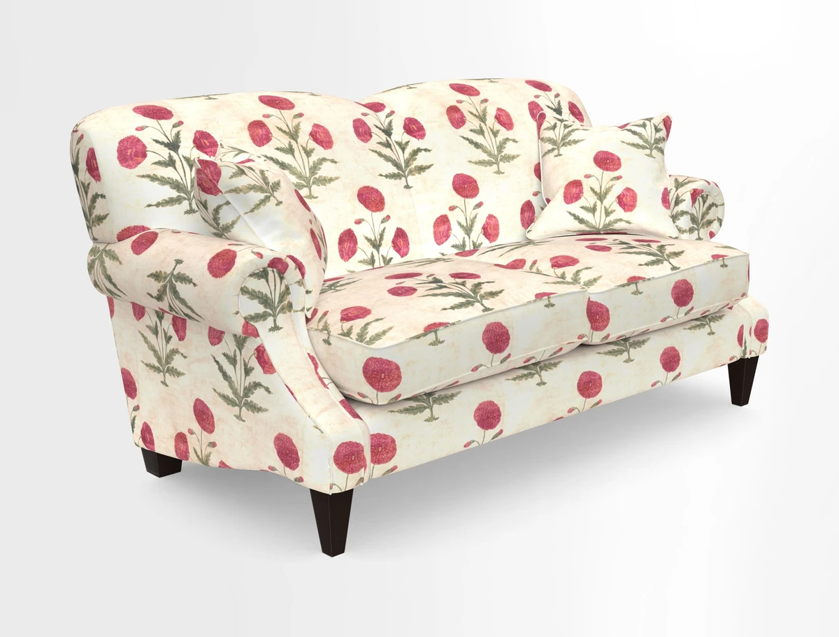 Tangmere 2.5 Seater Sofa in Floral Linen L'Oiseaux Tapestry 