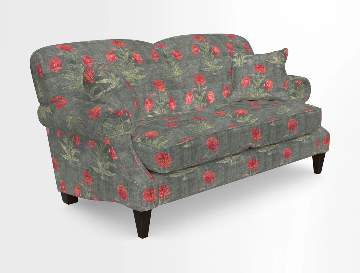 Tangmere 2.5 Seater Sofa in Floral Linen L'Oiseaux Tapestry 