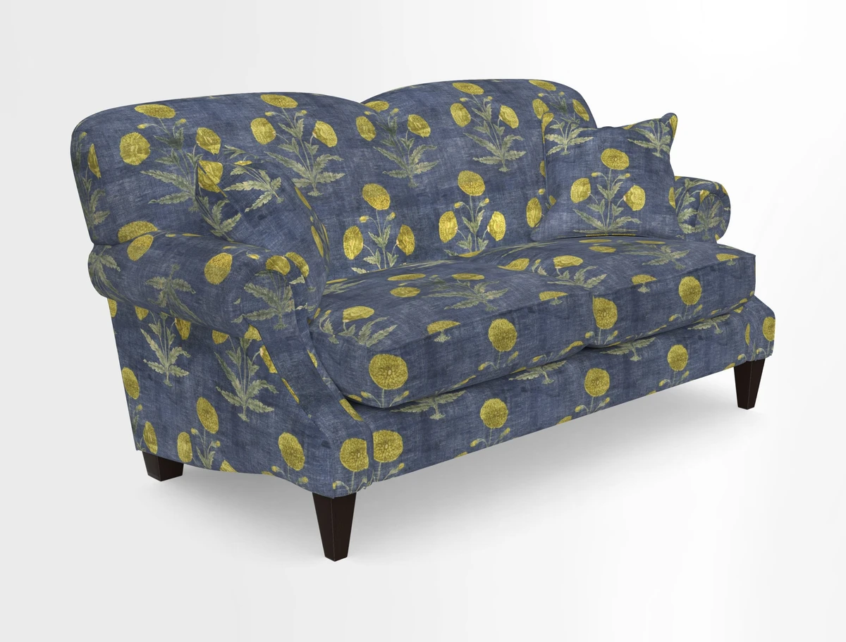 Tangmere 2.5 Seater Sofa in Floral Linen L'Oiseaux Tapestry 