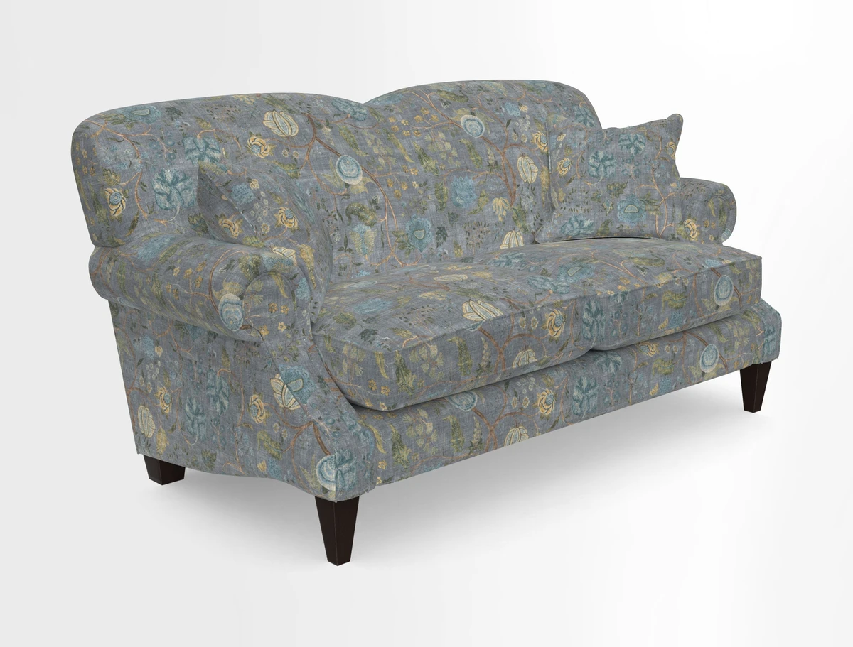 Tangmere 2.5 Seater Sofa in Floral Linen L'Oiseaux Tapestry 
