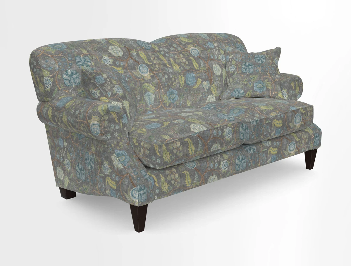 Tangmere 2.5 Seater Sofa in Floral Linen L'Oiseaux Tapestry 