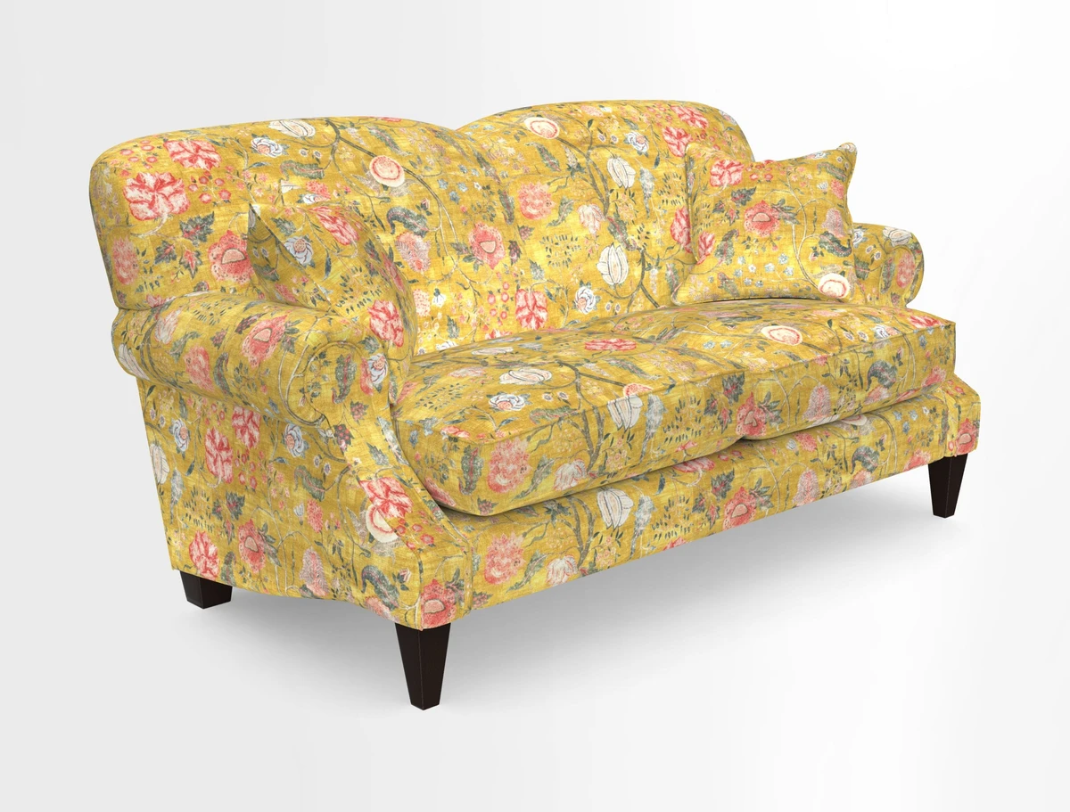 Tangmere 2.5 Seater Sofa in Floral Linen L'Oiseaux Tapestry 