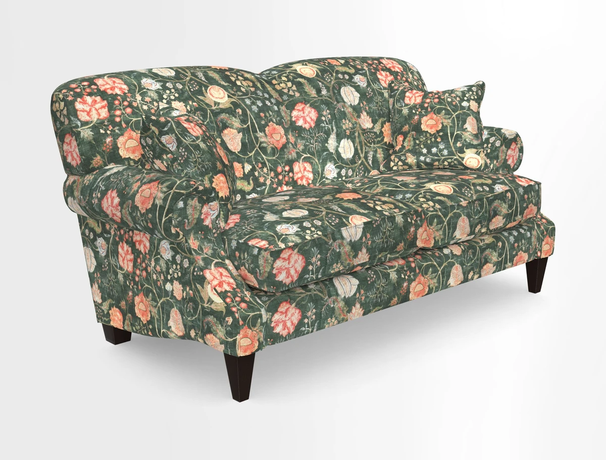 Tangmere 2.5 Seater Sofa in Floral Linen L'Oiseaux Tapestry 