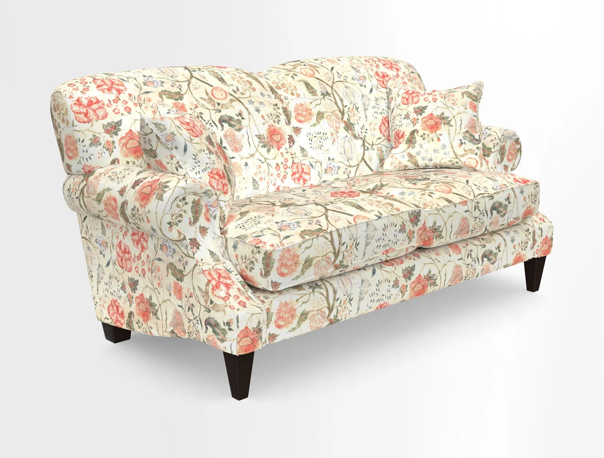 Tangmere 2.5 Seater Sofa in Floral Linen L'Oiseaux Tapestry 