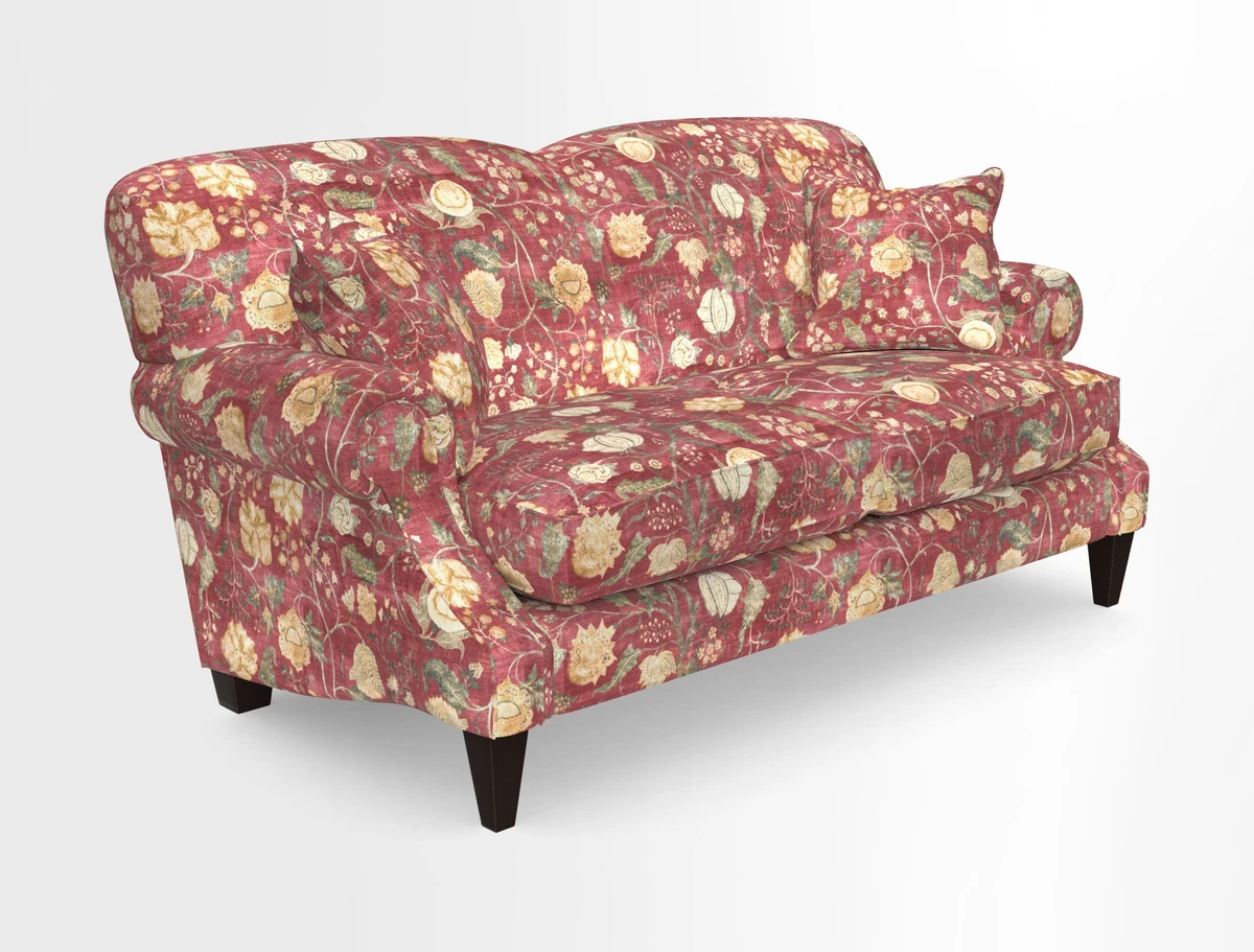 Tangmere 2.5 Seater Sofa in Floral Linen L'Oiseaux Tapestry 
