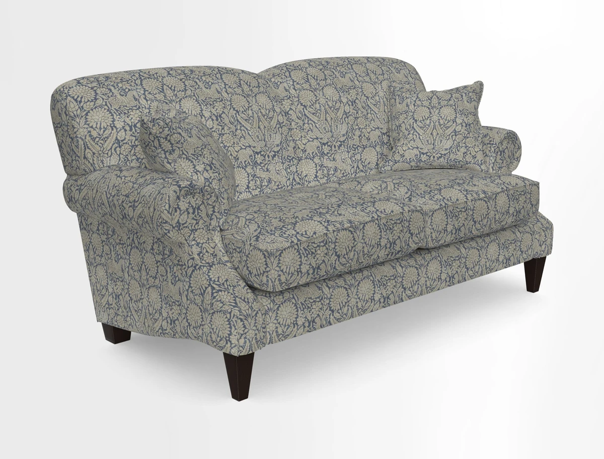 Tangmere 2.5 Seater Sofa in Floral Linen L'Oiseaux Tapestry 