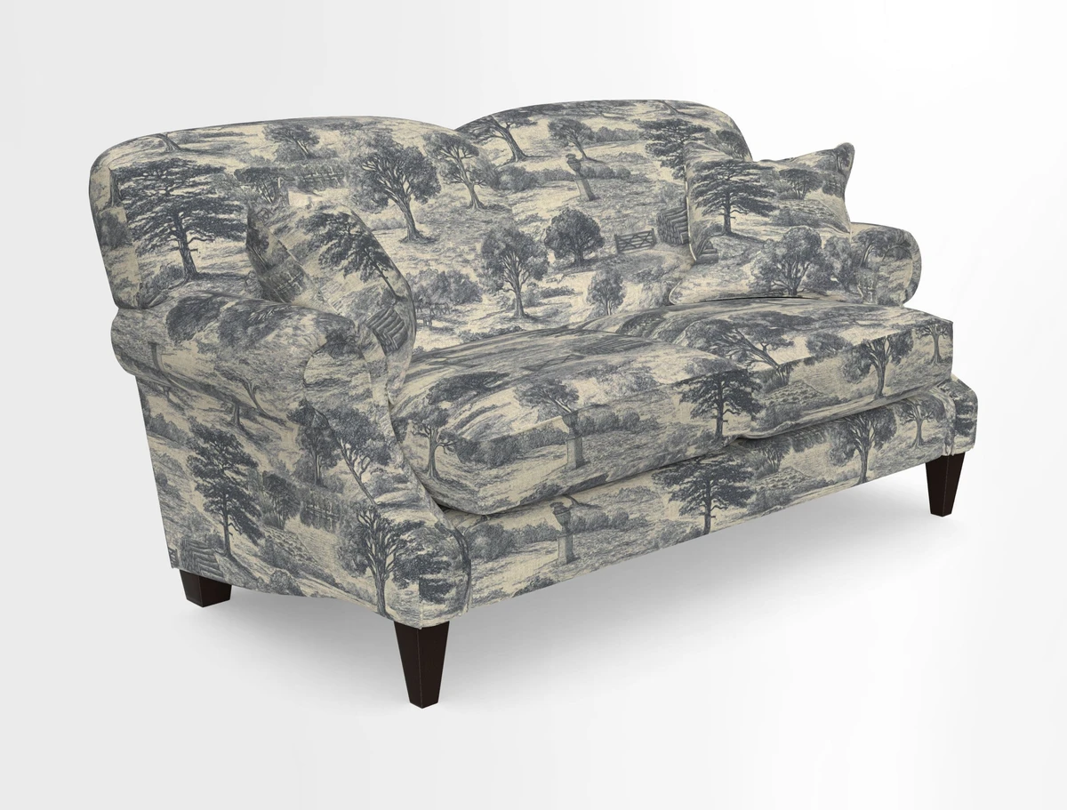 Tangmere 2.5 Seater Sofa in Floral Linen L'Oiseaux Tapestry 