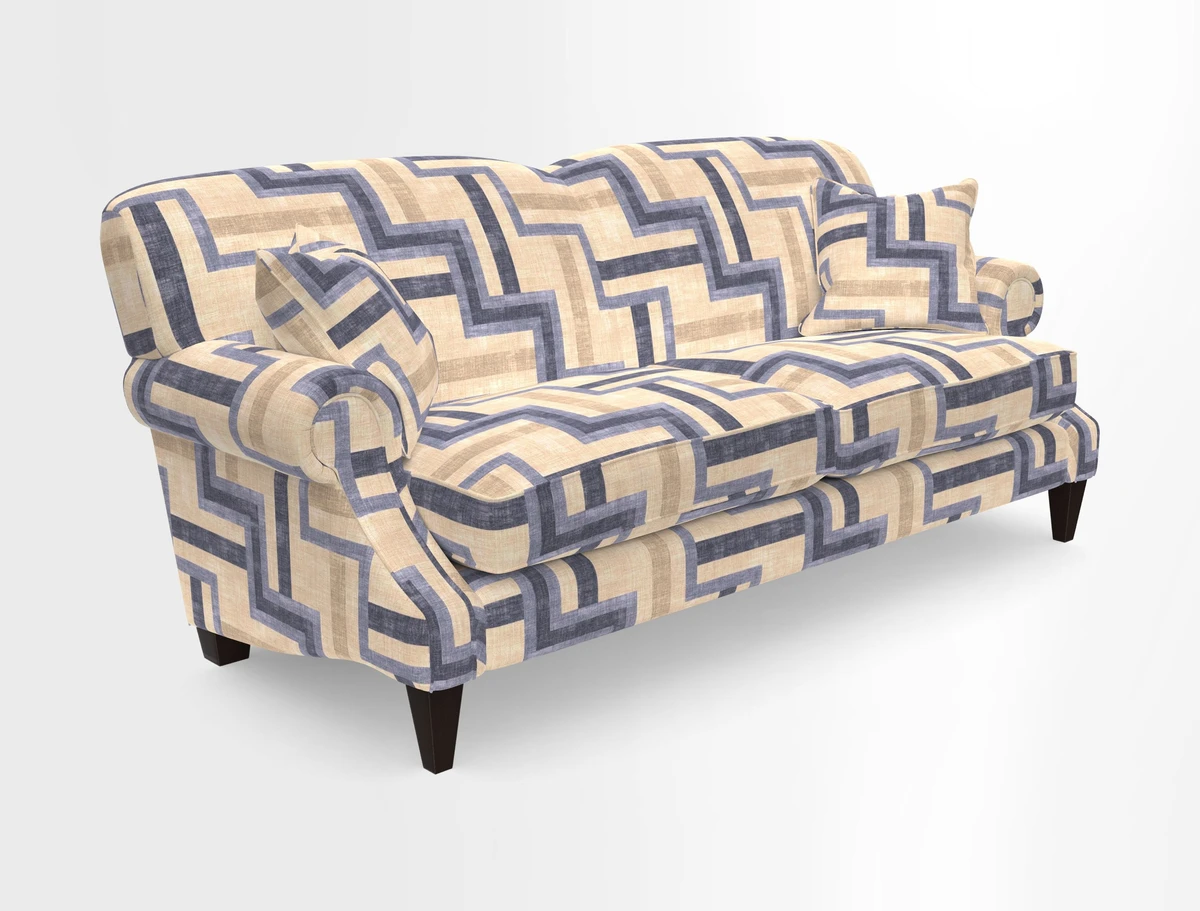 Tangmere 3 Seater Sofa in Floral Linen L'Oiseaux Tapestry 
