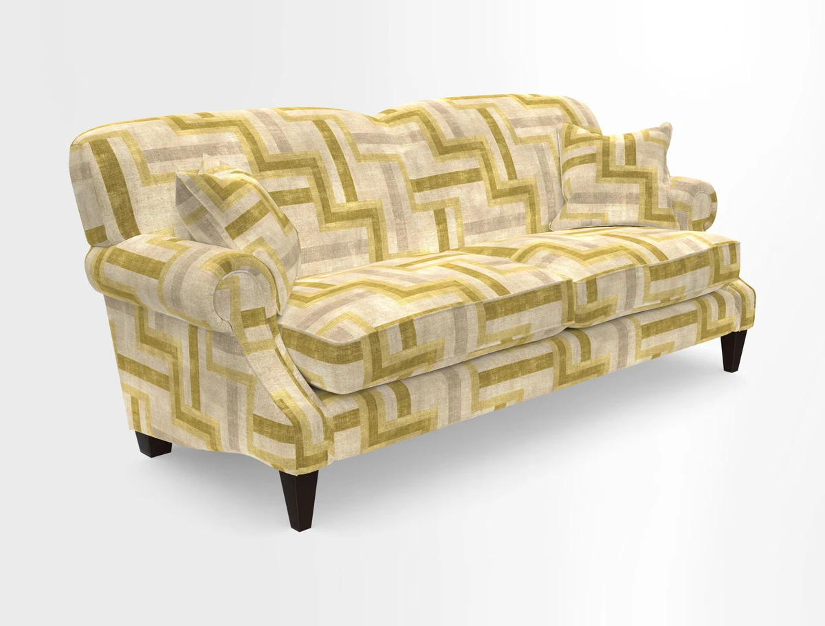 Tangmere 3 Seater Sofa in Floral Linen L'Oiseaux Tapestry 