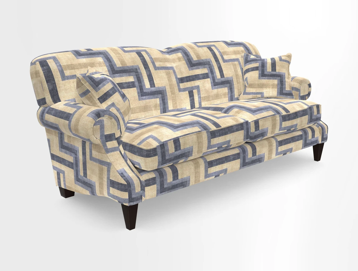 Tangmere 3 Seater Sofa in Floral Linen L'Oiseaux Tapestry 