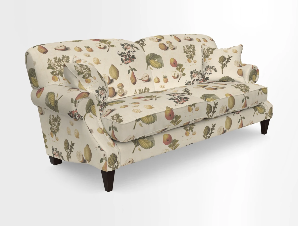 Tangmere 3 Seater Sofa in Floral Linen L'Oiseaux Tapestry 