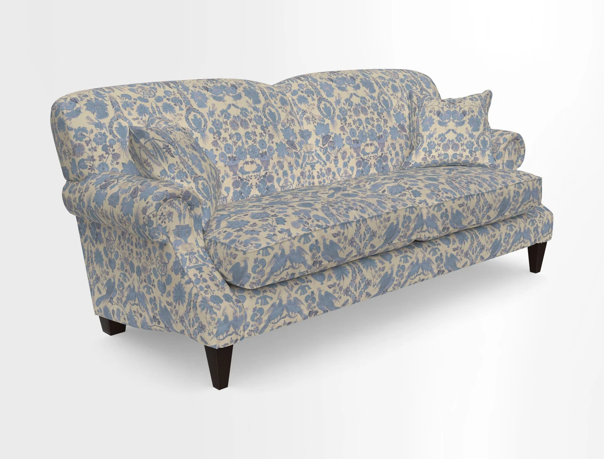 Tangmere 3 Seater Sofa in Floral Linen L'Oiseaux Tapestry 