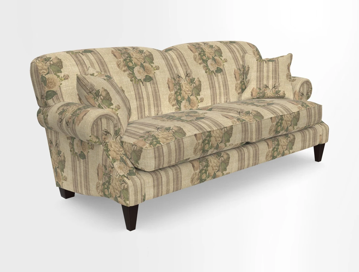 Tangmere 3 Seater Sofa in Floral Linen L'Oiseaux Tapestry 