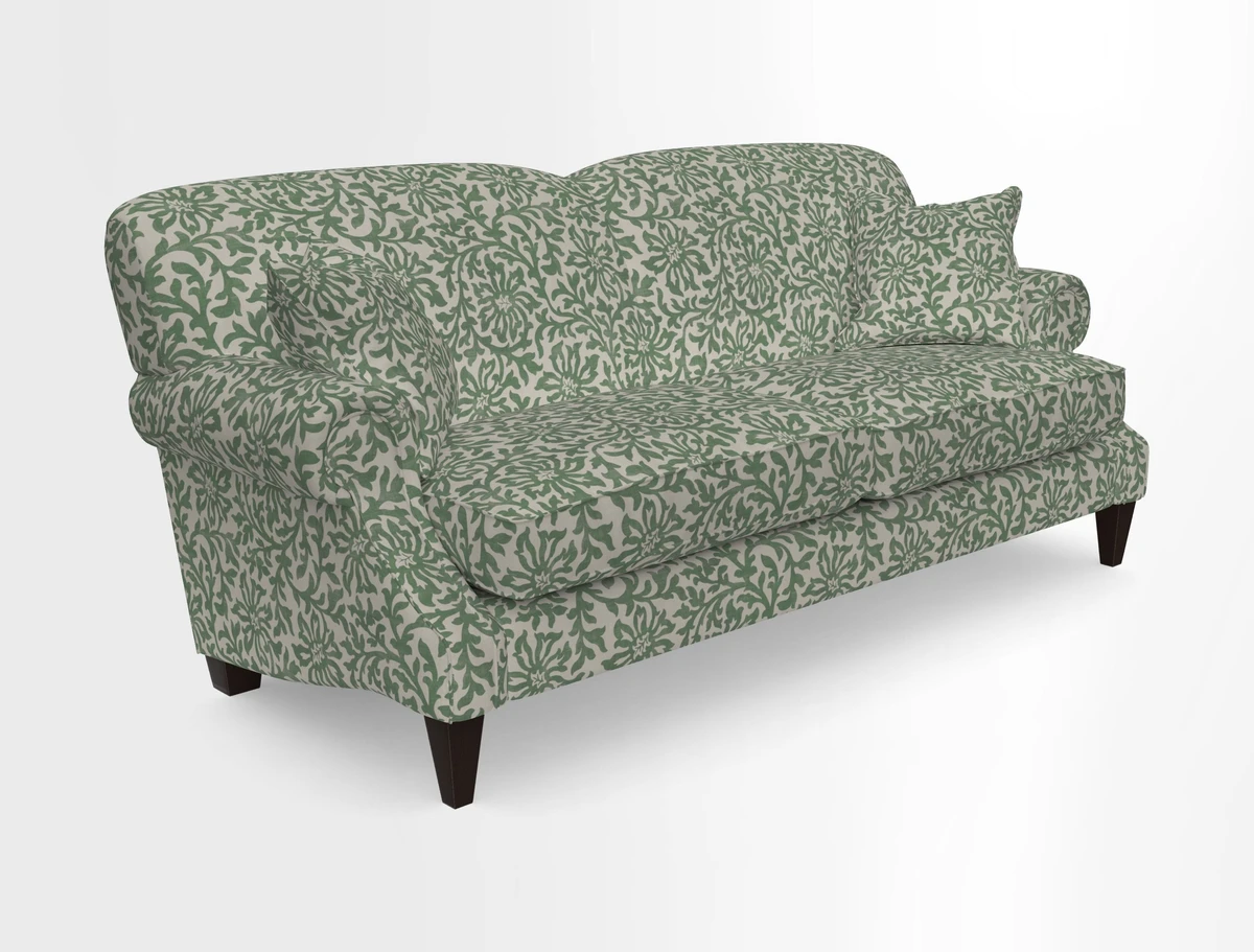 Tangmere 3 Seater Sofa in Floral Linen L'Oiseaux Tapestry 